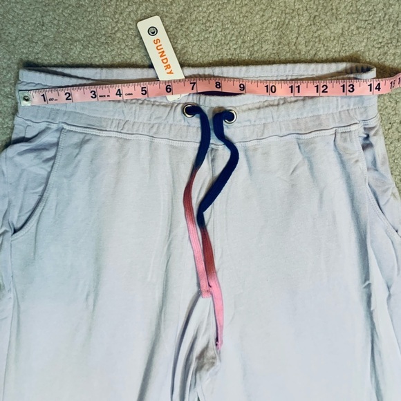 NWT Sundry Crop Flare Lounge Sweatpant Women Lavender Size Medium - Picture 4 of 8